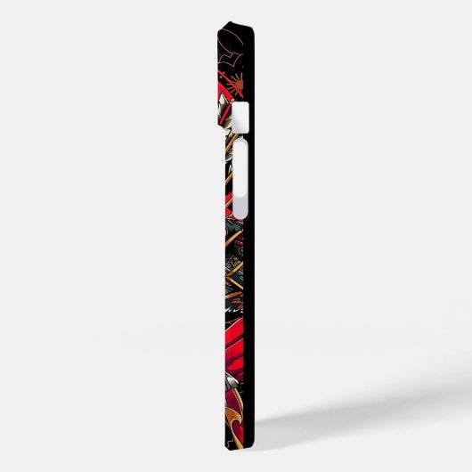 Japans Samurai, Tiger Samurai, katana Case-Mate iPhone Case (Achterkant / Links)
