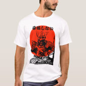 Japans Samurai Tshirt met tekst (Voorkant)