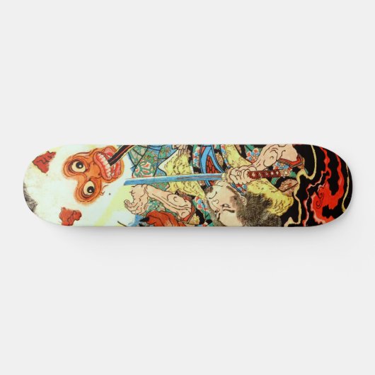 Japans Samurai vecht aap Persoonlijk Skateboard (Horizontaal)