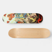 Japans Samurai vecht aap Persoonlijk Skateboard (Horizontaal)