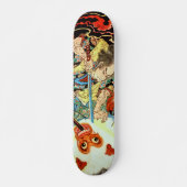 Japans Samurai vecht aap Persoonlijk Skateboard (Voorkant)