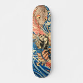 Japans Samurai vecht tegen salamander Persoonlijk Skateboard (Voorkant)