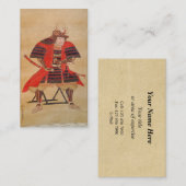 Japans Samurai Visitekaartje (Voorkant / Achterkant)