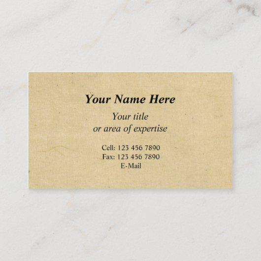 Japans Samurai Visitekaartje (Achterkant)