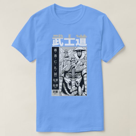 Japans Samurai Warrior Anime en Manga T-shirt (Design voorkant)