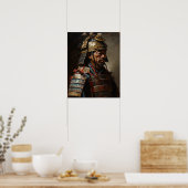 Japans Samurai Warrior Art Print Poster (Keuken)