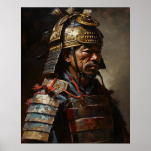 Japans Samurai Warrior Art Print Poster