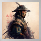 Japans Samurai Warrior Art Print Poster (Voorkant)