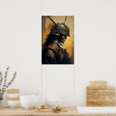 Japans Samurai Warrior Art Print Poster (Keuken)