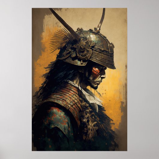 Japans Samurai Warrior Art Print Poster (Voorkant)