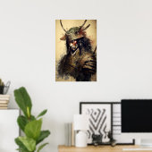  Japans Samurai Warrior Art Print Poster (Thuiskantoor)