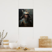 Japans Samurai Warrior Art Print Poster (Keuken)