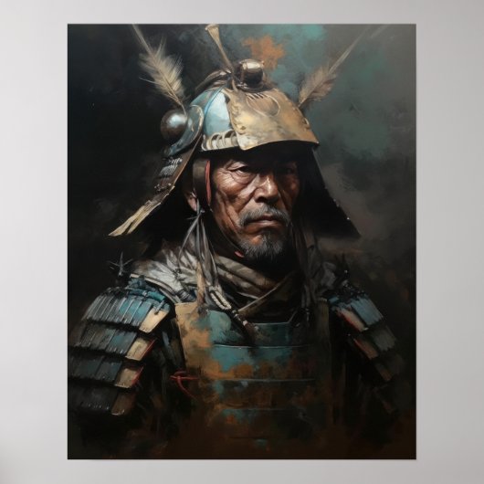 Japans Samurai Warrior Art Print Poster (Voorkant)