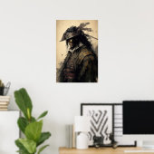 Japans Samurai Warrior Art Print Poster (Thuiskantoor)