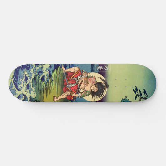 Japans Samurai Warrior Hero Persoonlijk Skateboard (Horizontaal)