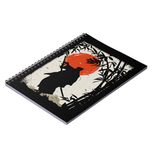 Japans Samurai Warrior Szwaardsman Notitieboek (Linkerzijde)
