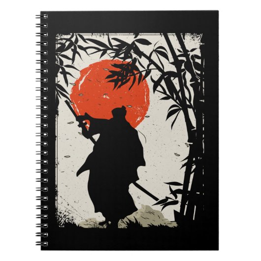 Japans Samurai Warrior Szwaardsman Notitieboek (Voorkant)