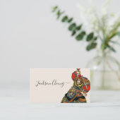 Japans Samurai Warrior Visitekaartje (Staand voorkant)