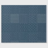 Japans Sashiko-patroon Cadeaupapier (Vlak)