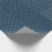 Japans Sashiko-patroon Cadeaupapier (Hoek)