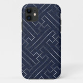 Japans sashiko-sleutelontwerp Case-Mate iPhone case (Achterkant)