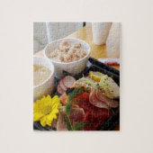 Japans Sashimi Lunch-meel met rijst en soep Legpuzzel (Verticaal)