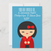 Japans schattige Japanse feest Kaart (Voorkant)