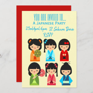 Japans schattige Japanse feest Kaart