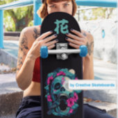 Japans schedelbord met monogram 花 persoonlijk skateboard