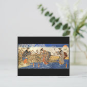 Japans schilderen c. jaren '1800 briefkaart (Staand voorkant)