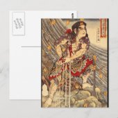 Japans schilderen c. jaren '1800 briefkaart (Voorkant / Achterkant)