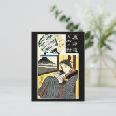 Japans schilderen c. jaren '1800 briefkaart (Staand voorkant)