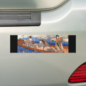 Japans schilderen c. jaren '1800 bumpersticker (Op auto)