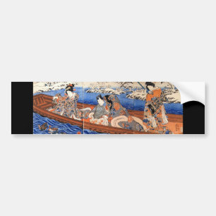 Japans schilderen c. jaren '1800 bumpersticker