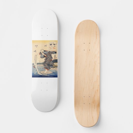 Japans schilderen c. jaren '1800 persoonlijk skateboard (Voorkant)
