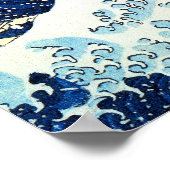 Japans schilderen door Hokusai "The Great Wave" Poster (Hoek)