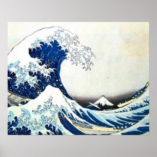 Japans schilderen door Hokusai "The Great Wave" Poster