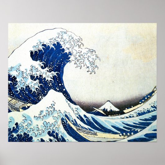Japans schilderen door Hokusai "The Great Wave" Poster (Voorkant)