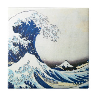 Japans schilderen door Hokusai "The Great Wave" Tegeltje