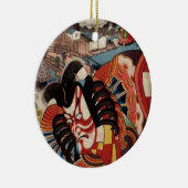  Japans schilderen - Kabuki Actor Keramisch Ornament (Rechts)