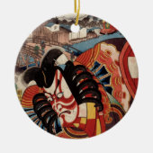 Japans schilderen - Kabuki Actor Keramisch Ornament (Voorkant)