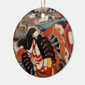  Japans schilderen - Kabuki Actor Keramisch Ornament (Links)