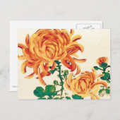  Japans schilderen van Chrysanthema Briefkaart (Voorkant / Achterkant)