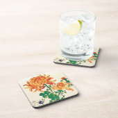 Japans schilderen van Chrysanthema Drankjes Onderzetter (Rechterzijde)