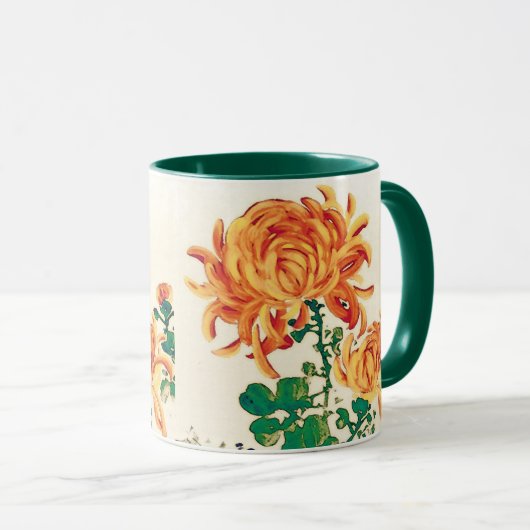 Japans schilderen van Chrysanthema Mok (Voorkant rechts)