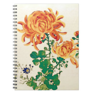 Japans schilderen van Chrysanthema Notitieboek