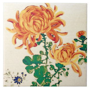  Japans schilderen van Chrysanthema Tegeltje