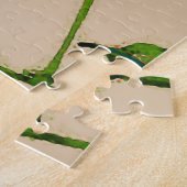  Japans schilderen van een papegaai, rood en groen Legpuzzel (Zijkant)