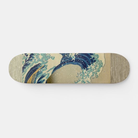  Japans schilderen van grote golven Skateboard (Horizontaal)
