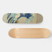  Japans schilderen van grote golven Skateboard (Horizontaal)